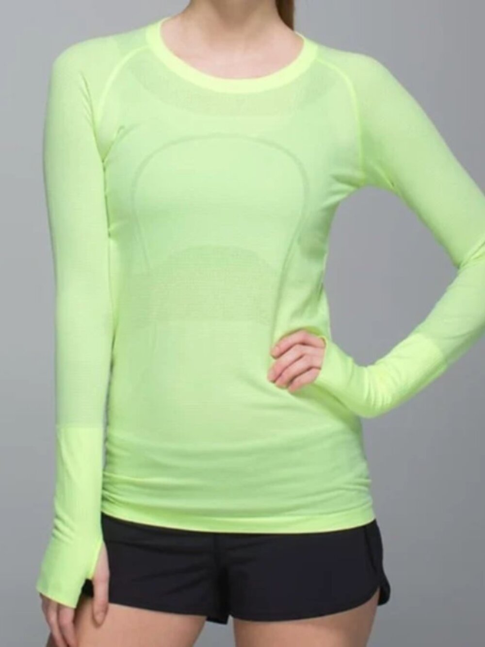 Lululemon Neon Yellow Swiftly Tech Long sleeve Size 4